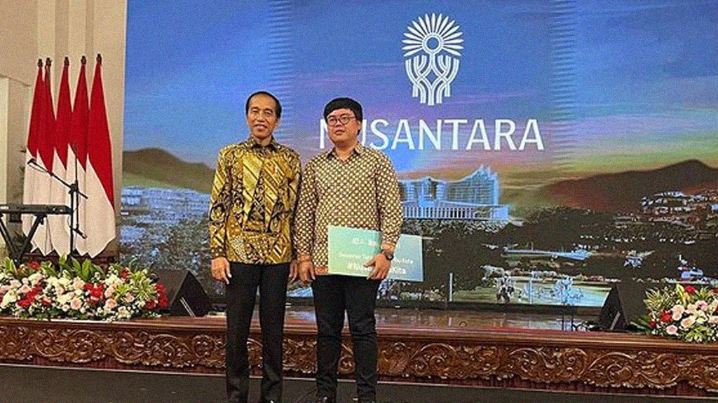 Aulia Akbar bersama Bapak Jokowi