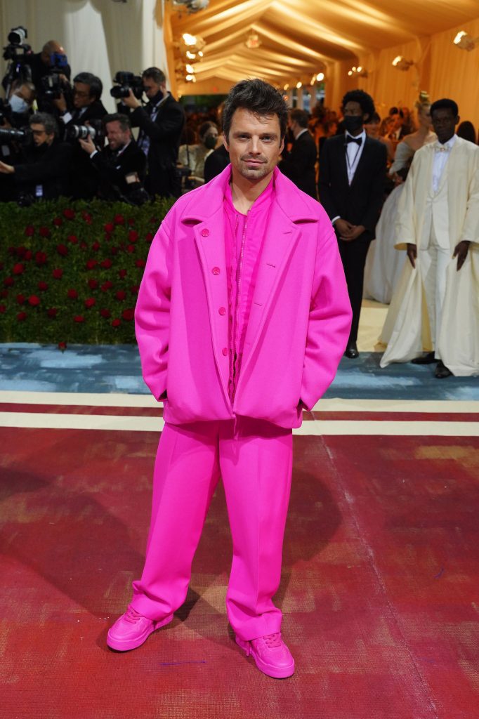 barbiecore pink sebastian stan